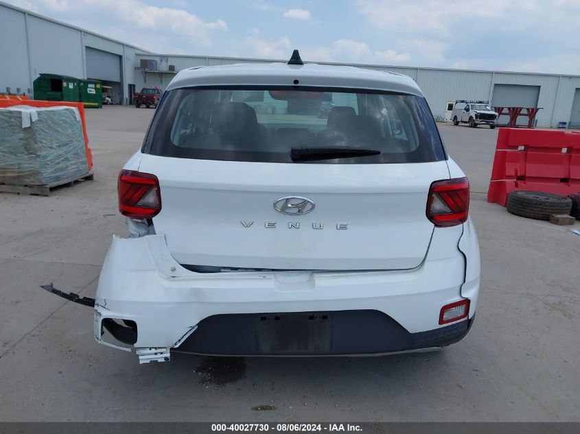 2022 Hyundai Venue Se VIN: KMHRB8A38NU140804 Lot: 40027730