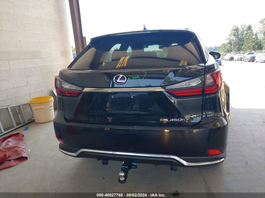 2021 Lexus Rx 450H VIN: 2T2HGMDA6MC066357 Lot: 40027768