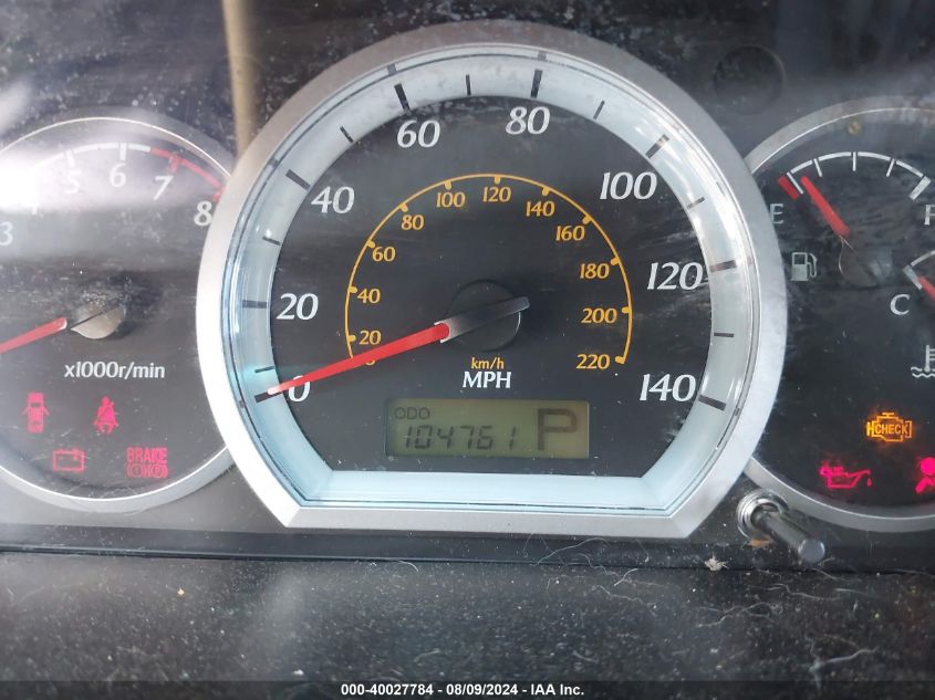 2008 Suzuki Reno VIN: KL5JD66Z08K301147 Lot: 40027784