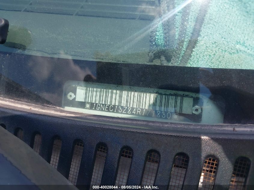 2004 Chevrolet Tahoe Lt VIN: 1GNEC13Z84R171830 Lot: 40028044