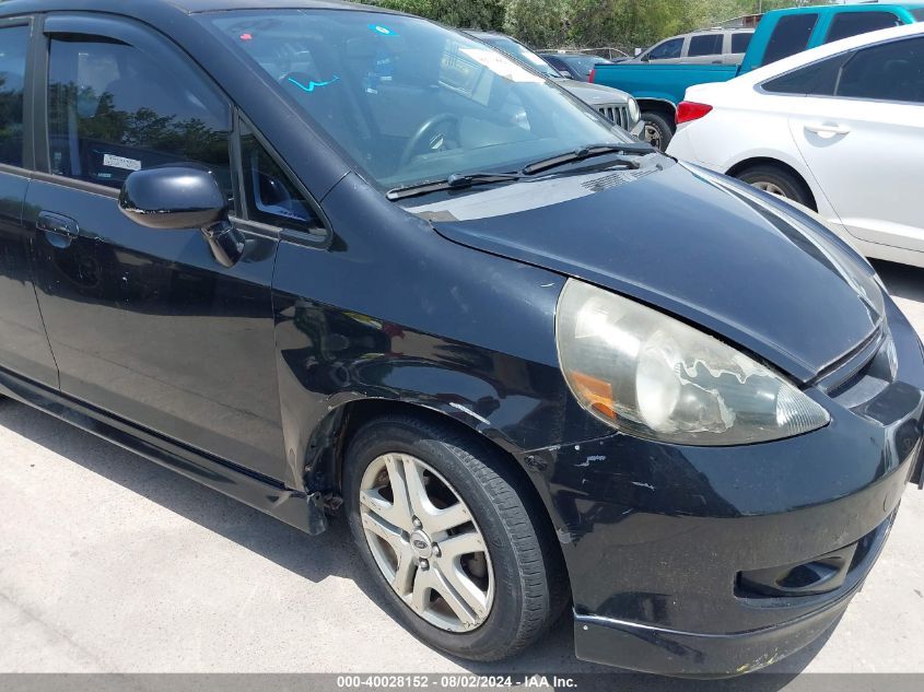 2008 Honda Fit Sport VIN: JHMGD38638S007939 Lot: 40028152