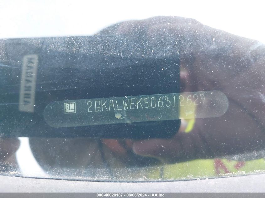 2012 GMC Terrain Slt-2 VIN: 2GKALWEK5C6312629 Lot: 40028187