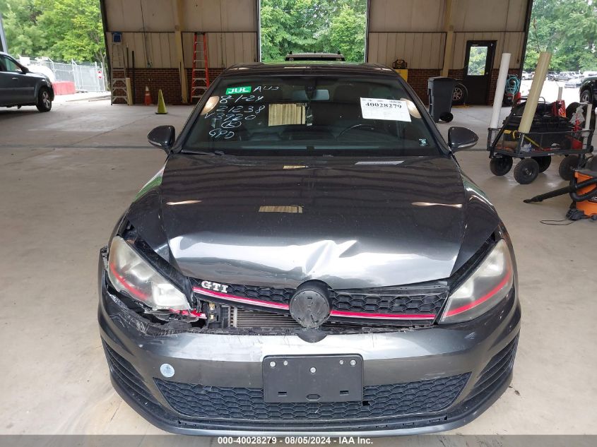 2015 Volkswagen Golf Gti 2.0T Se 4-Door VIN: 3VW5T7AU8FM003920 Lot: 40028279