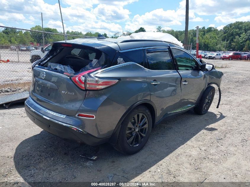 VIN 5N1AZ2MH7HN183249 2017 Nissan Murano, SV no.4