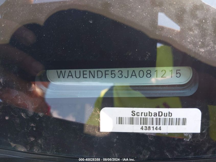 WAUENDF53JA081215 2018 Audi A5 2.0T Premium