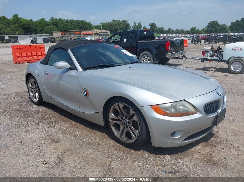 2003 BMW Z4 3.0I VIN: 4USBT534X3LU03072 Lot: 40028435