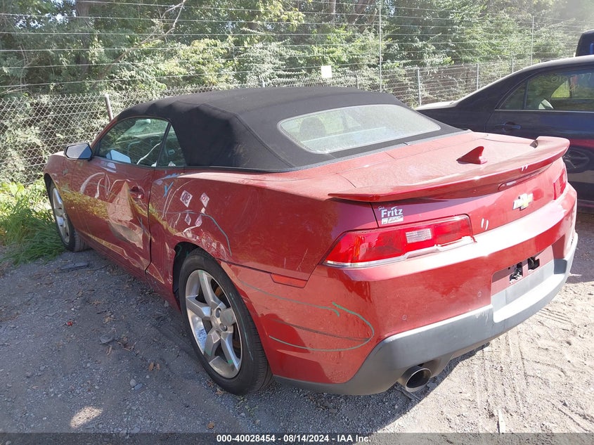 2014 CHEVROLET CAMARO VIN: 2G1FB3D39E9145988