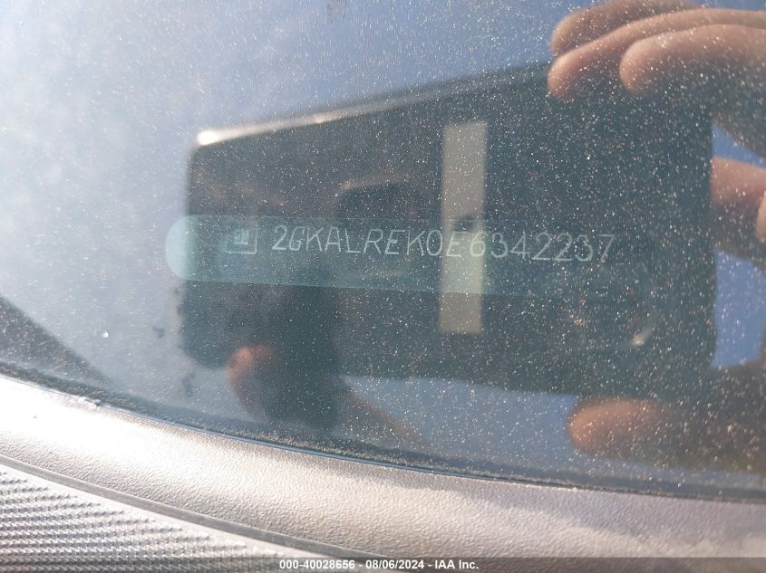 2014 GMC Terrain Sle-2 VIN: 2GKALREK0E6342237 Lot: 40028656