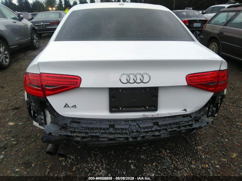 2015 Audi A4 2.0T Premium VIN: WAUAFAFL4FN022764 Lot: 40028830