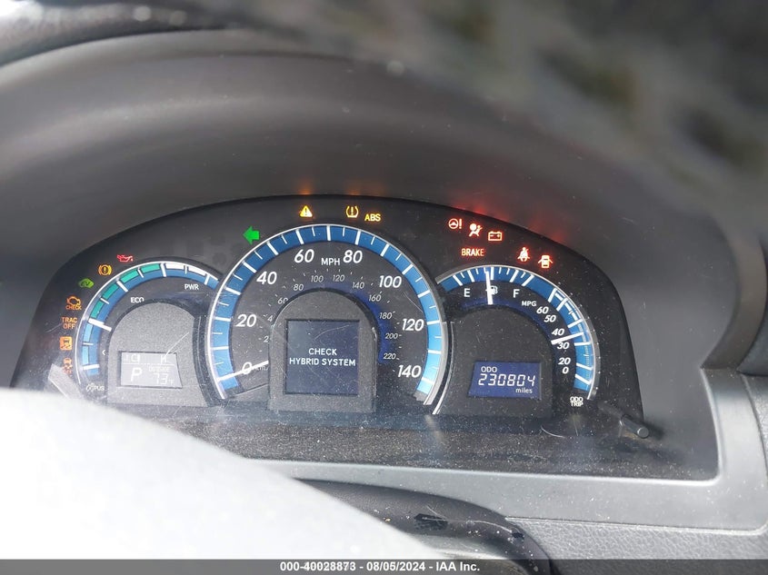 2013 TOYOTA CAMRY HYBRID XLE - 4T1BD1FK4DU066458