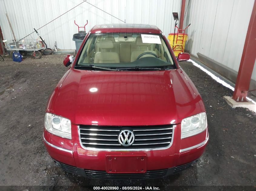 2004 Volkswagen Passat Glx VIN: WVWTH63B04P141850 Lot: 40028960