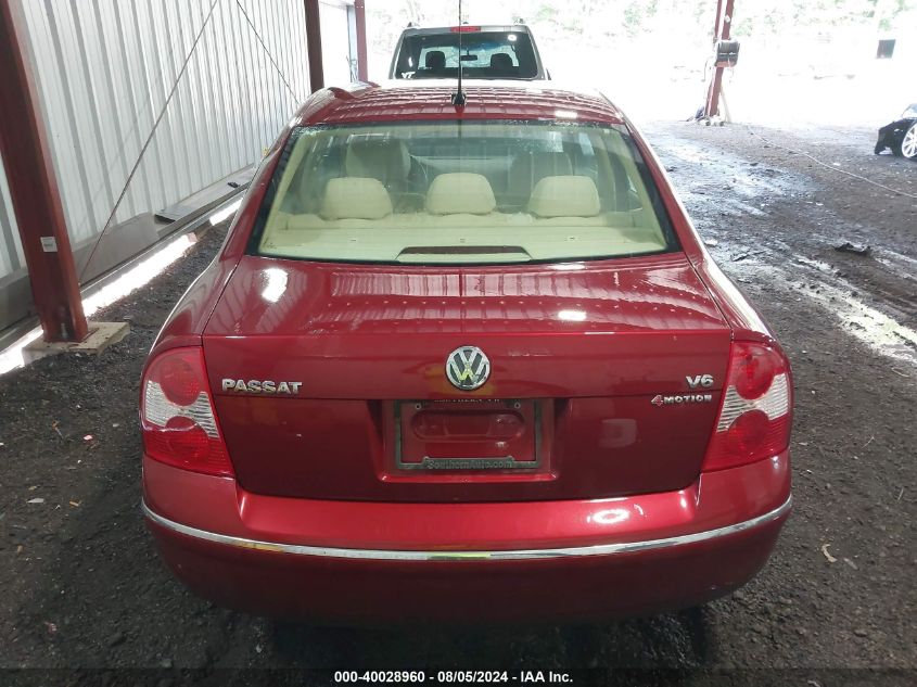 WVWTH63B04P141850 2004 Volkswagen Passat Glx