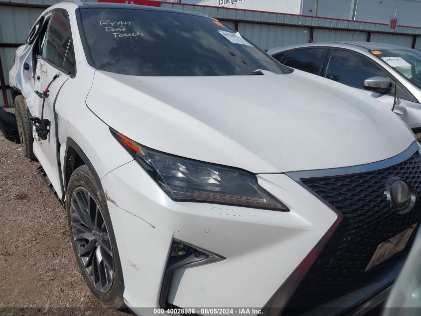 2017 Lexus Rx 350 F Sport VIN: 2T2ZZMCA6HC072231 Lot: 40028986