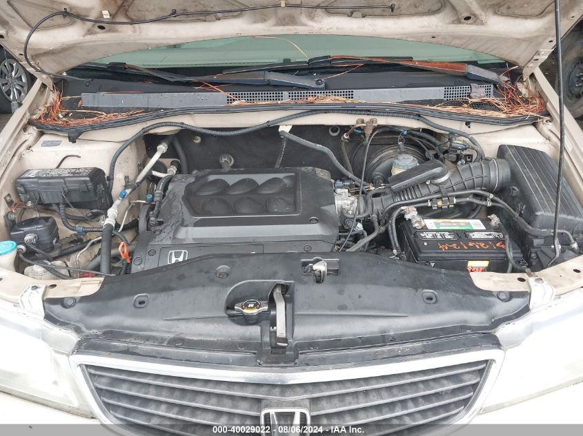 2001 Honda Odyssey Ex VIN: 2HKRL18631H612050 Lot: 40029022