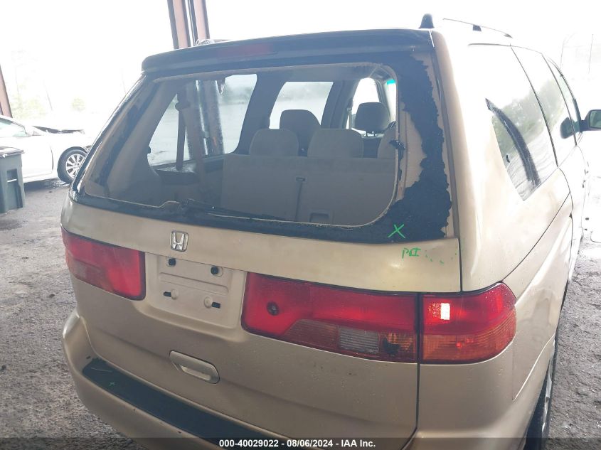 2001 Honda Odyssey Ex VIN: 2HKRL18631H612050 Lot: 40029022