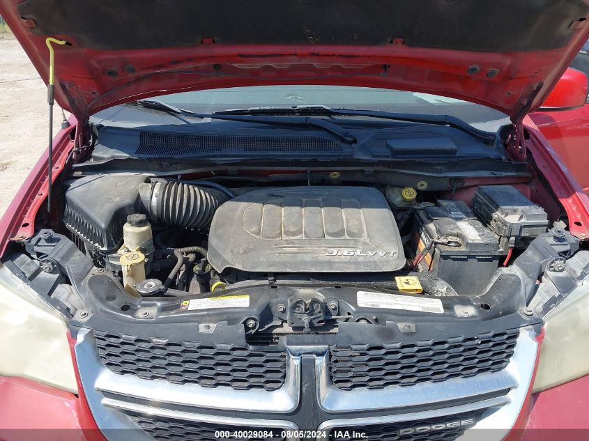 2012 Dodge Grand Caravan Sxt VIN: 2C4RDGCGXCR196309 Lot: 40029084