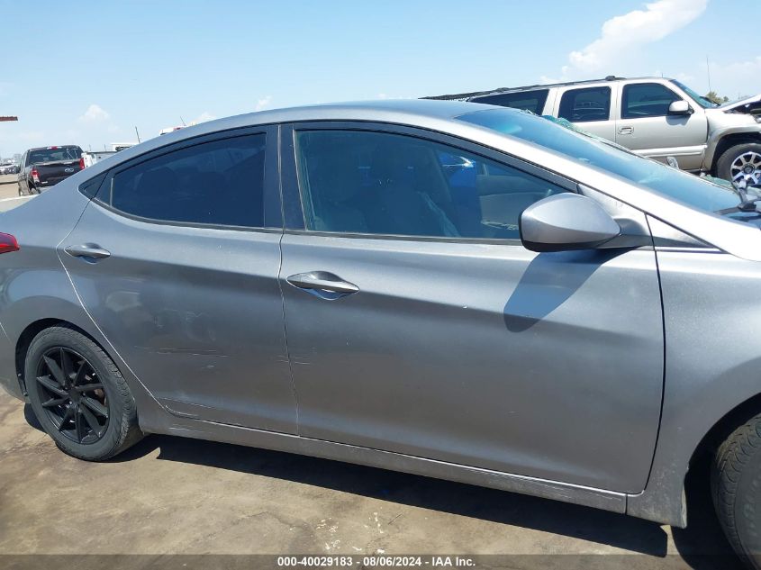 2014 Hyundai Elantra Se VIN: KMHDH4AE1EU155132 Lot: 40029183