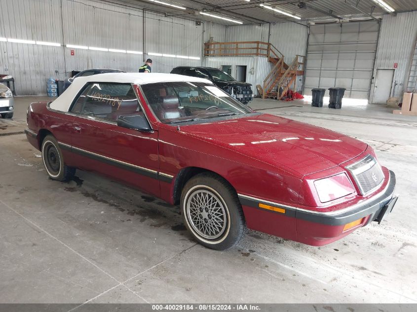 1989 Chrysler Lebaron VIN: 1C3XJ45K8KG213306 Lot: 40029184