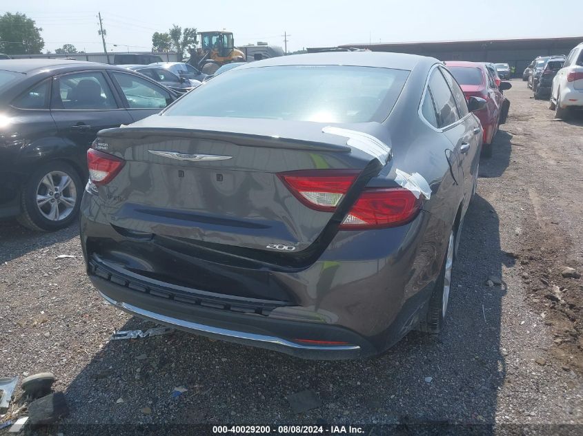 2015 Chrysler 200 Limited VIN: 1C3CCCAB5FN712333 Lot: 40029200