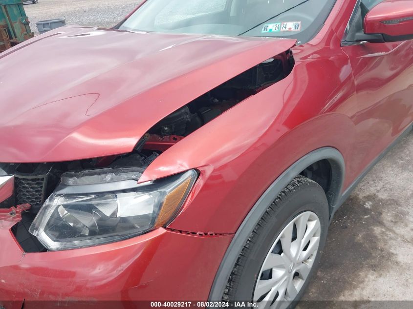 2016 Nissan Rogue S VIN: KNMAT2MVXGP705628 Lot: 40029217