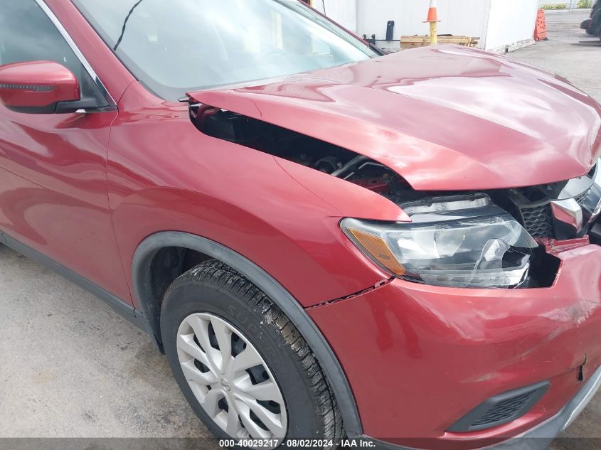 2016 Nissan Rogue S VIN: KNMAT2MVXGP705628 Lot: 40029217