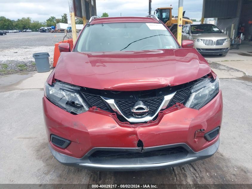 2016 Nissan Rogue S VIN: KNMAT2MVXGP705628 Lot: 40029217