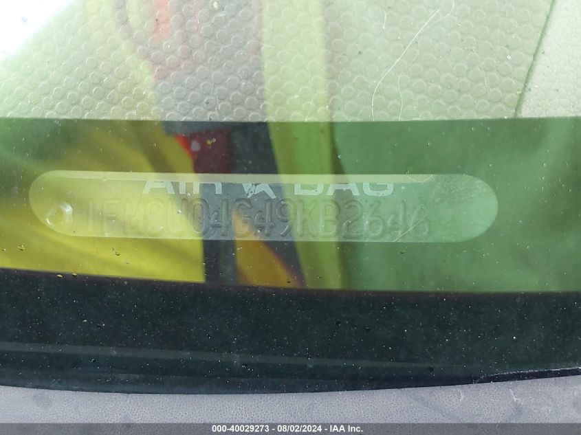 2009 Ford Escape Limited VIN: 1FMCU04G49KB26464 Lot: 40029273