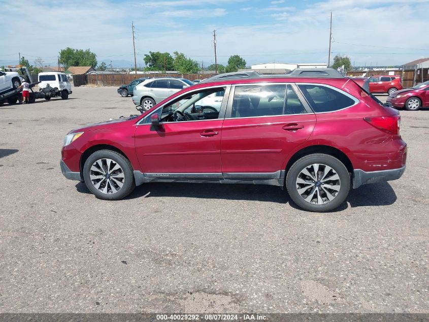 2015 Subaru Outback 2.5I Limited VIN: 4S4BSBNC5F3360837 Lot: 40029292