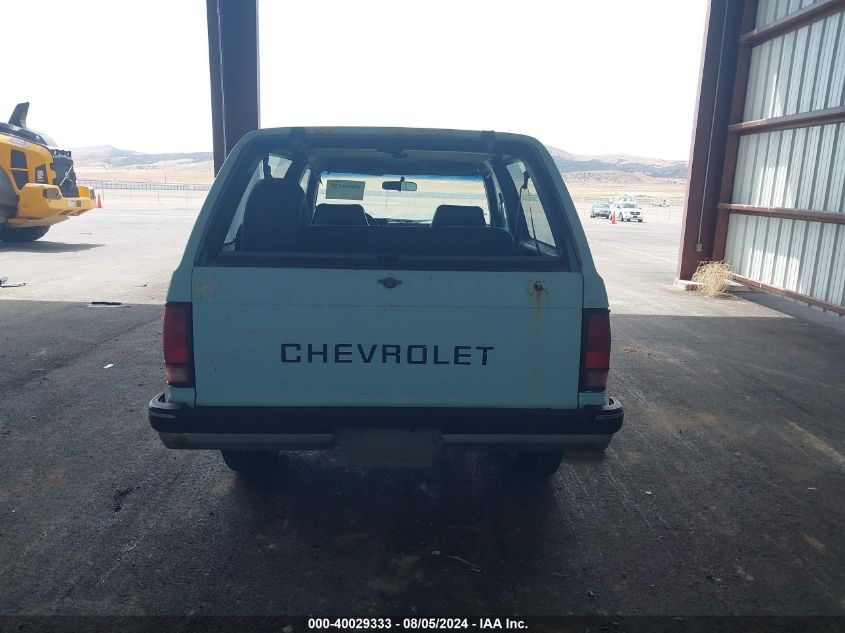 1991 Chevrolet Blazer S10 VIN: 1GNCT18Z6M8154305 Lot: 40029333
