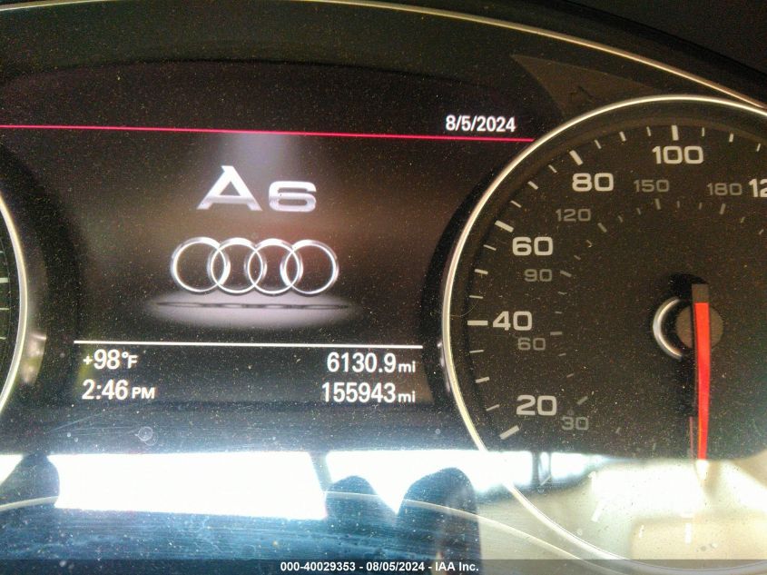 2012 Audi A6 3.0 Premium VIN: WAUGGAFC0CN152057 Lot: 40029353