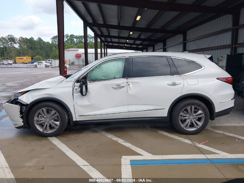 2022 Acura Mdx Standard VIN: 5J8YD9H33NL002620 Lot: 40029657