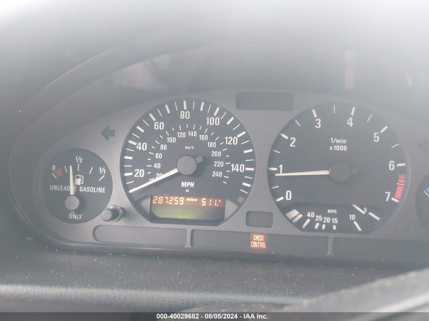 1998 BMW 328 I Automatic VIN: WBACD4323WAV61606 Lot: 40029682