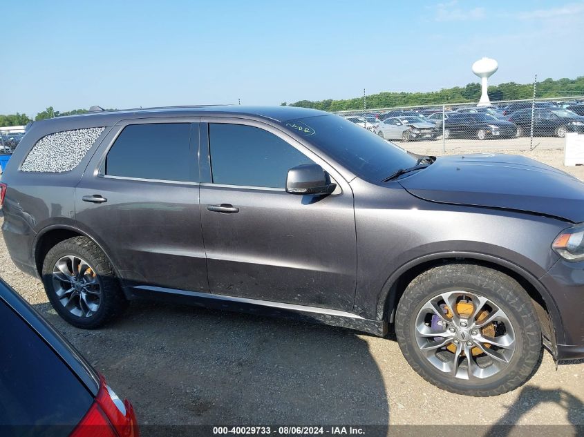 2019 Dodge Durango Gt Plus Awd VIN: 1C4RDJDG0KC550406 Lot: 40029733