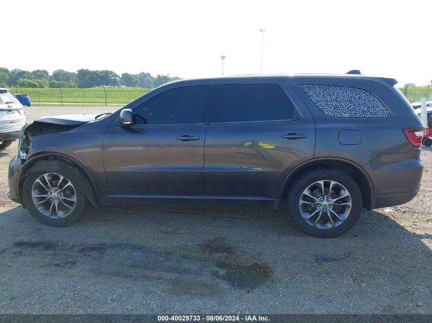 2019 Dodge Durango Gt Plus Awd VIN: 1C4RDJDG0KC550406 Lot: 40029733