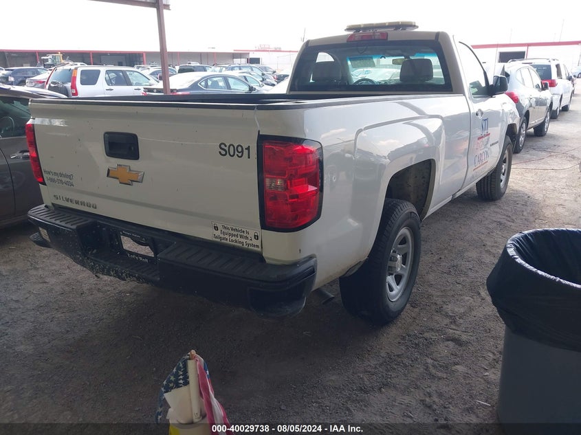 2016 CHEVROLET SILVERADO 1500 WT - 1GCNCNEH5GZ414454