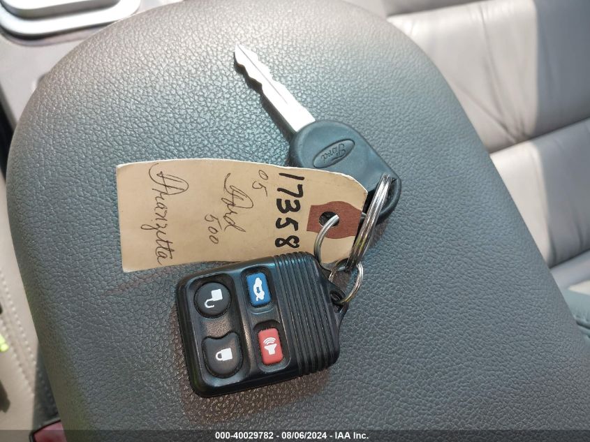 2005 Ford Five Hundred Sel VIN: 1FAFP27185G134033 Lot: 40029782