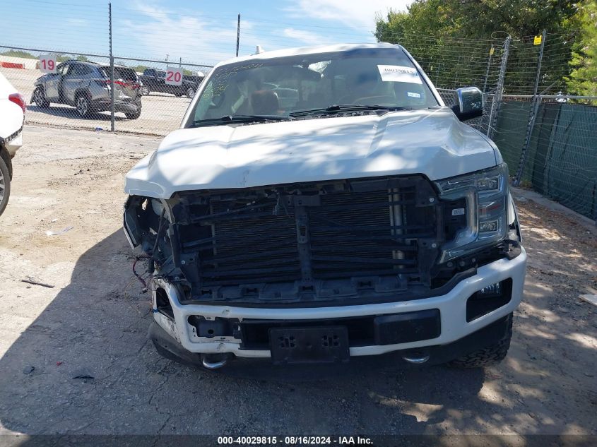 2020 Ford F-150 Platinum VIN: 1FTEW1E43LFA38586 Lot: 40029815