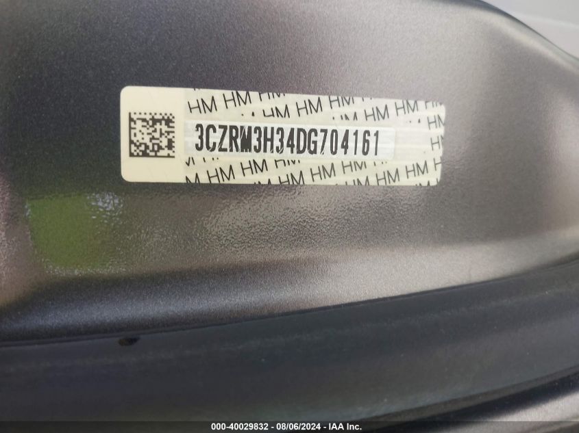 2013 Honda Cr-V Lx VIN: 3CZRM3H34DG704161 Lot: 40029832