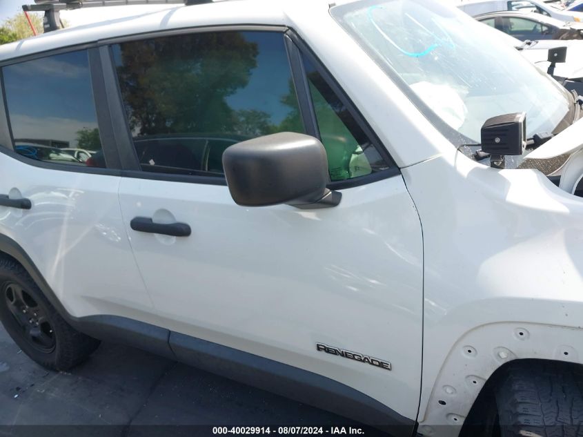 2019 Jeep Renegade Sport 4X4 VIN: ZACNJBAB6KPK03578 Lot: 40029914