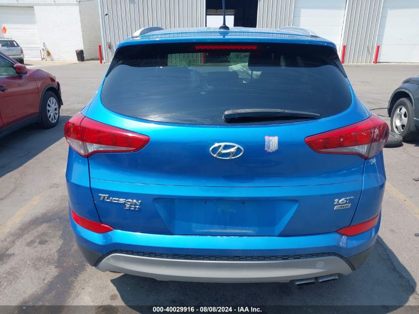 2017 Hyundai Tucson Eco VIN: KM8J3CA27HU346284 Lot: 40029916