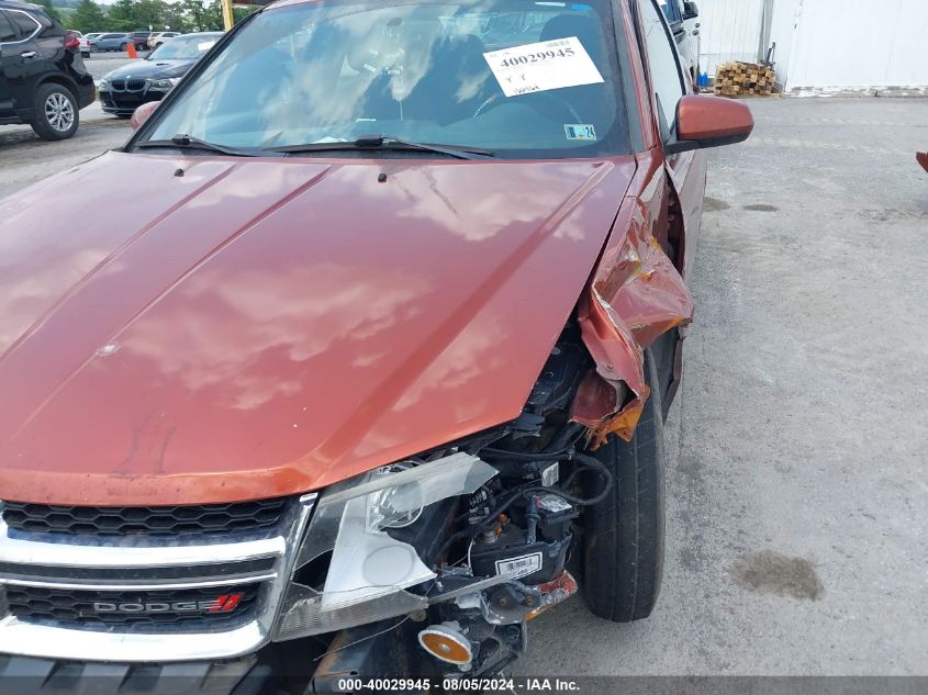 2012 Dodge Avenger Sxt Plus VIN: 1C3CDZEG8CN194445 Lot: 40029945