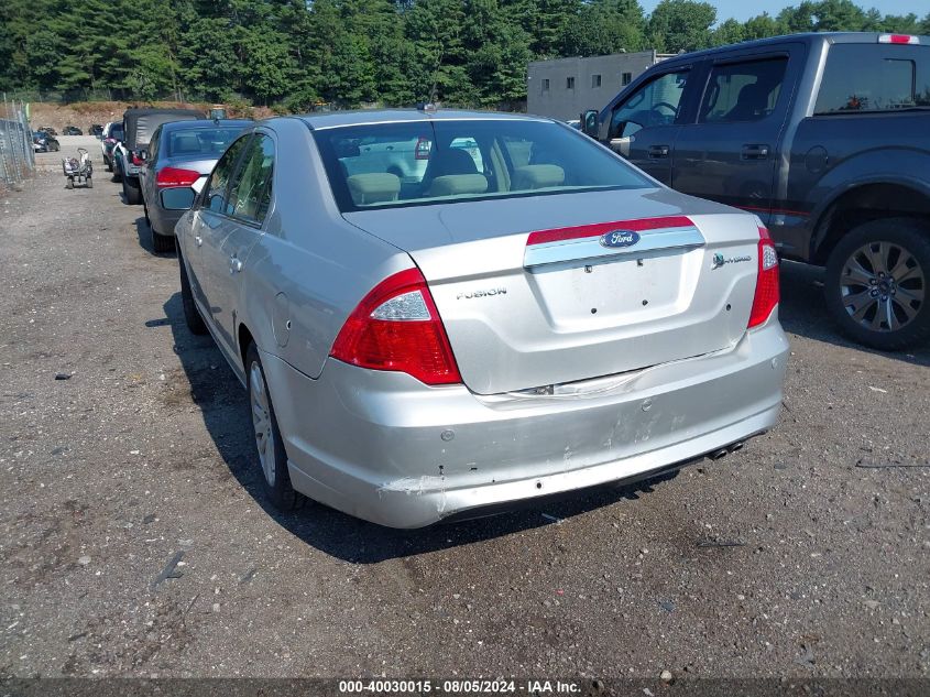 2010 Ford Fusion Hybrid VIN: 3FADP0L32AR392070 Lot: 40030015