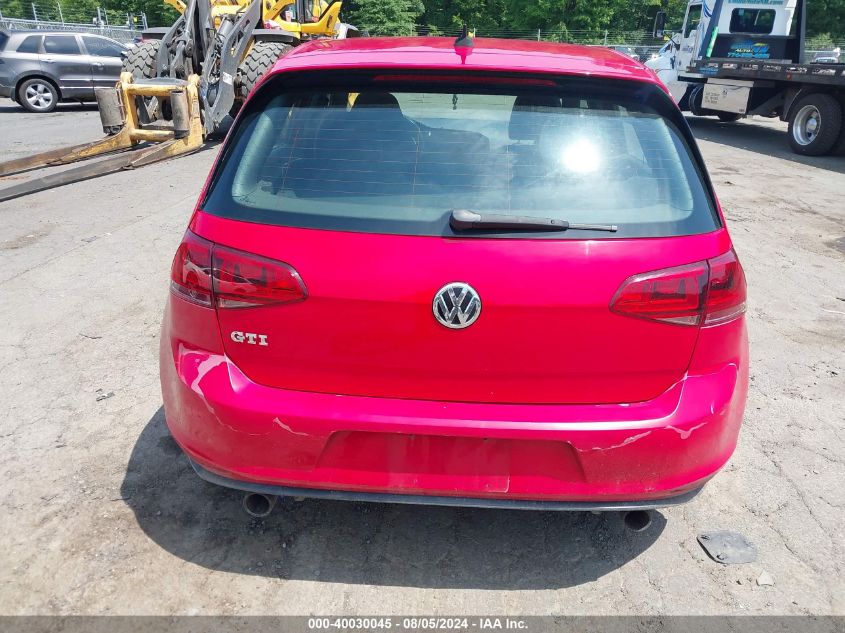 2015 Volkswagen Golf Gti 2.0T Se 4-Door VIN: 3VW4T7AU8FM009048 Lot: 40030045