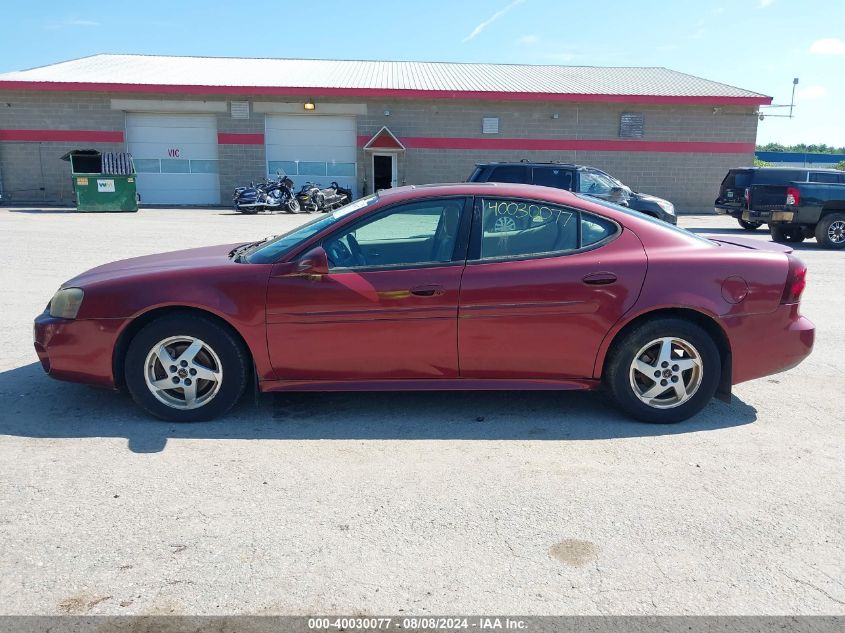 2004 Pontiac Grand Prix Gt2 VIN: 2G2WS522141114233 Lot: 40030077