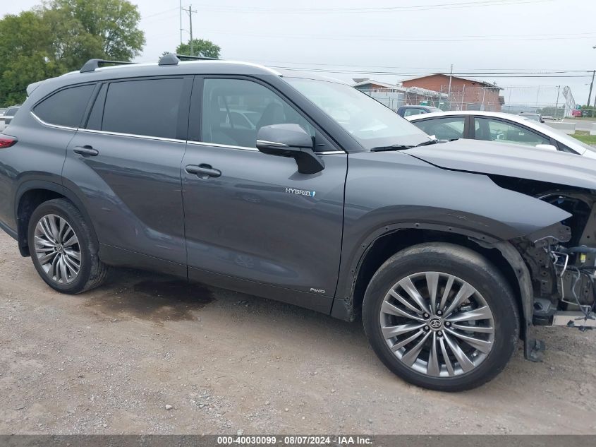2021 Toyota Highlander Hybrid Platinum VIN: 5TDEBRCH2MS042596 Lot: 40030099