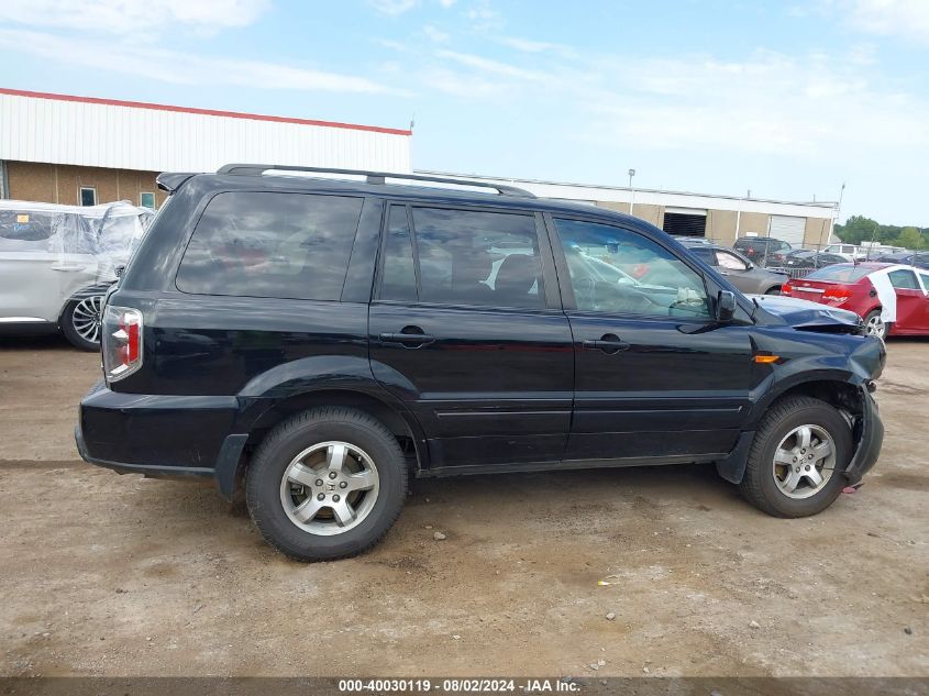 2008 Honda Pilot Se VIN: 5FNYF18378B043169 Lot: 40030119