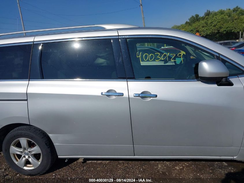 2016 Nissan Quest Platinum/S/Sl/Sv VIN: JN8AE2KP1G9155629 Lot: 40030129