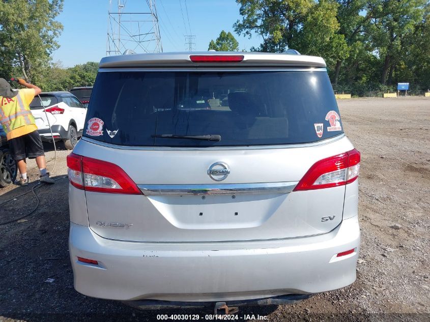 2016 Nissan Quest Platinum/S/Sl/Sv VIN: JN8AE2KP1G9155629 Lot: 40030129