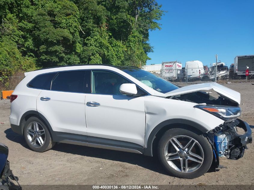 2017 Hyundai Santa Fe Limited Ultimate VIN: KM8SRDHF4HU235984 Lot: 40030136