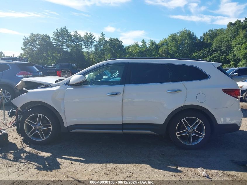 2017 Hyundai Santa Fe Limited Ultimate VIN: KM8SRDHF4HU235984 Lot: 40030136